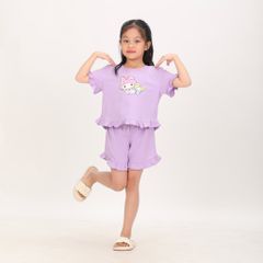 BST Mùa Xuân - Bộ Đùi Tay Ngắn Cotton Mỹ Bé Gái Cao Cấp - 025 5151