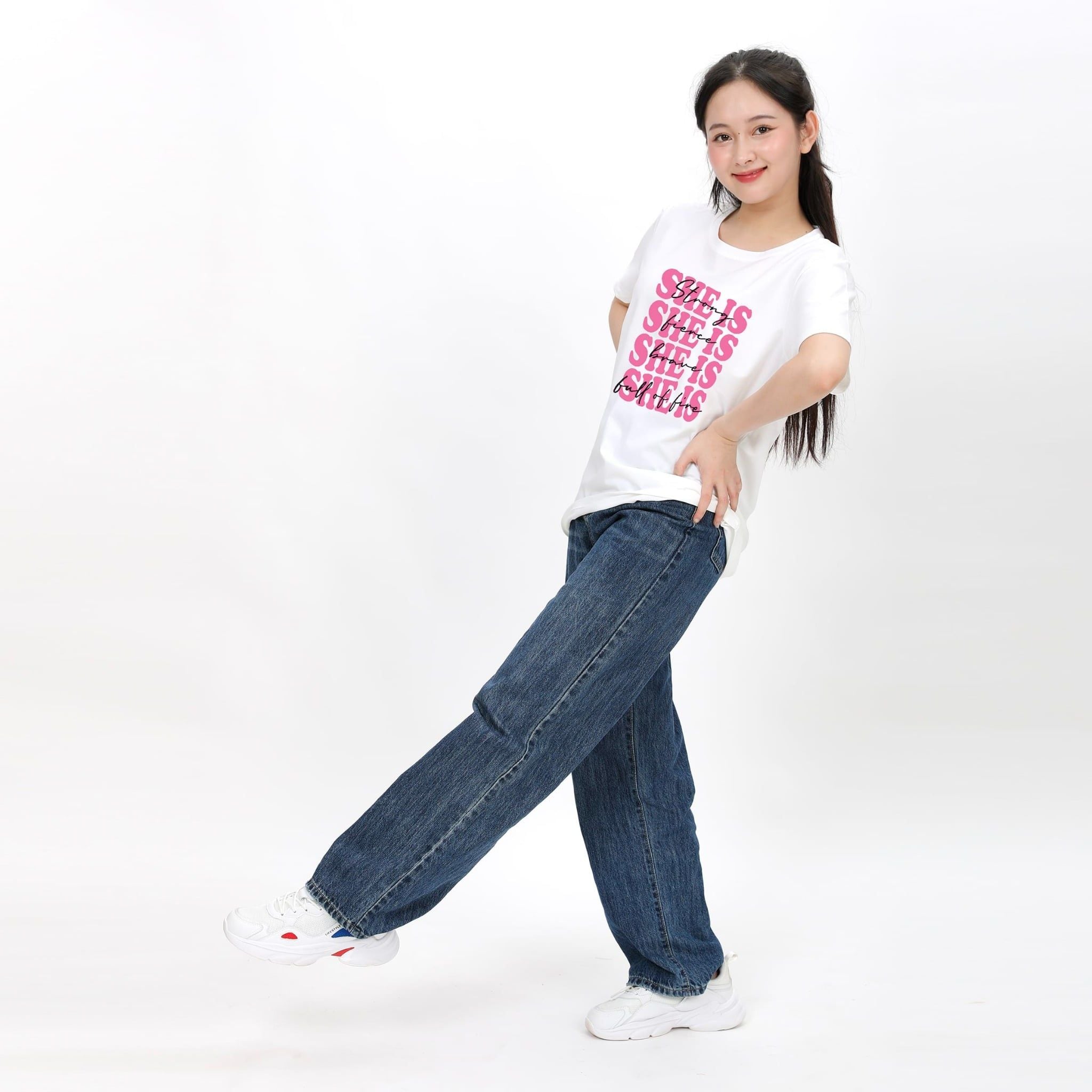Áo thun nữ form rộng chất cotton siêu mát 020p 0304
