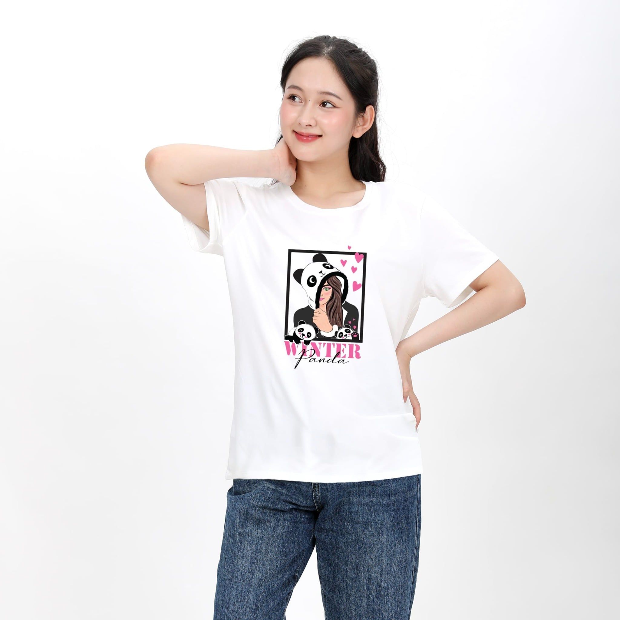 Áo thun nữ form rộng chất cotton siêu mát 020p 0209