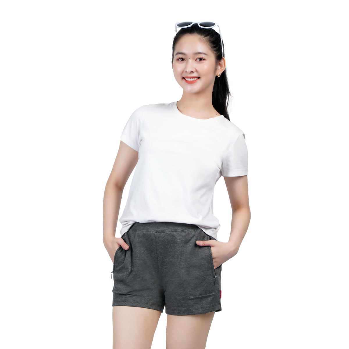 quần đùi nữ chất vảy cá cotton siêu mát 408p 8048
