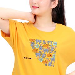 Set đồ bộ nữ kiểu quần đùi tay ngắn chất cotton siêu mát 195p 2041