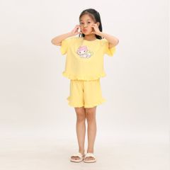 BST Mùa Xuân - Bộ Đùi Tay Ngắn Cotton Mỹ Bé Gái Cao Cấp - 025 5151