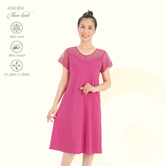 Áo ngủ, Váy ngủ tay ngắn chất thun lạnh siêu bền 012p 8003
