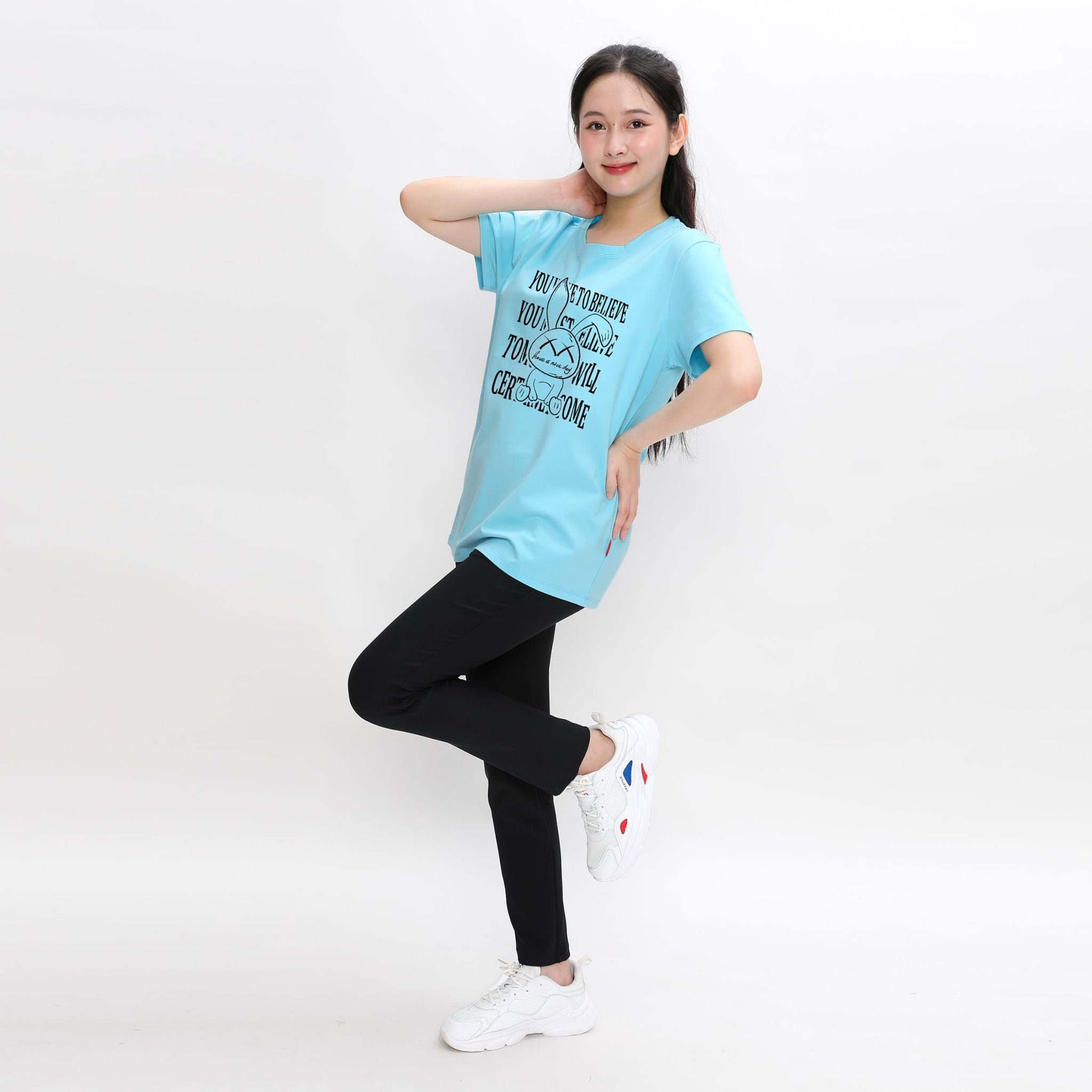 Áo thun nữ form rộng chất cotton siêu mát 020p 0256