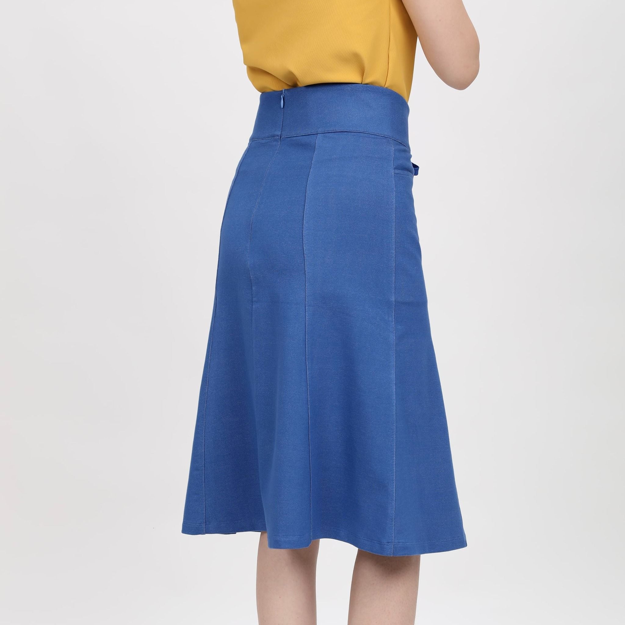 Chân váy dài chất jean thun 502p 8059