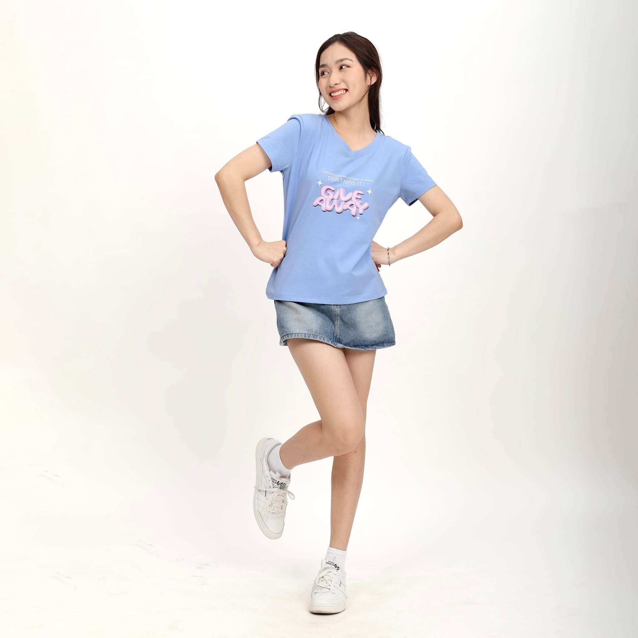 .Áo thun nữ form suông chất cotton siêu mát 190p 0332