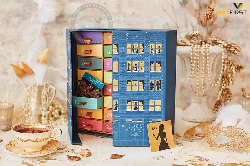  Hộp quà tết dạng mở cửa 