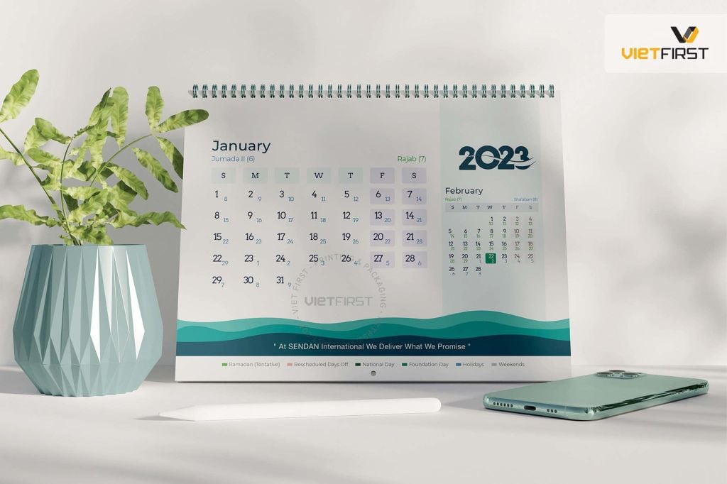  Mẫu thiết kế lịch 2023 