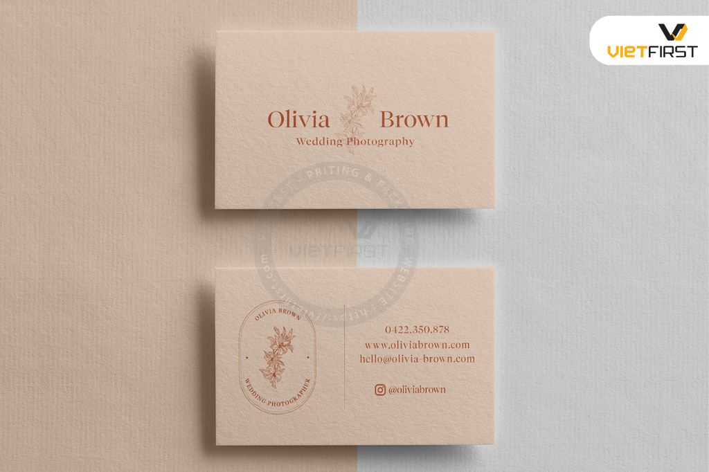  Name card giấy mỹ thuật 