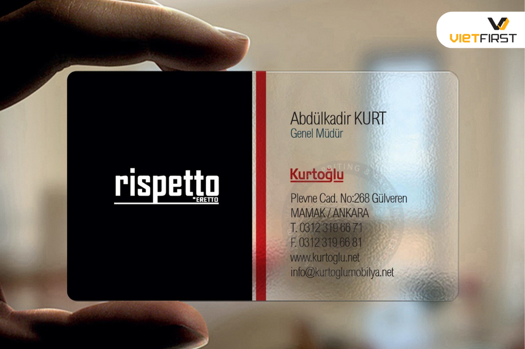  Name card trong suốt 