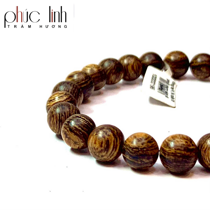 Vòng Tay Phúc Linh Sánh Quằn 8ly Charm Sánh Cát Tường
