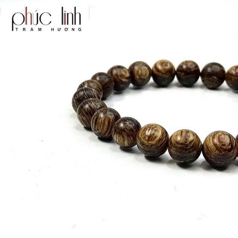 Vòng Tay Phúc Linh Sánh Quằn 8ly Phối Charm Sánh Tỳ Hưu Nhỏ