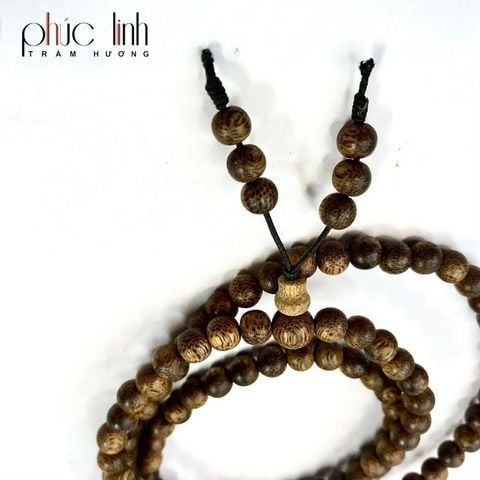 Vòng Cổ Phúc Linh Tốc Lào 6ly Phối Charm Trầm Thánh Giá
