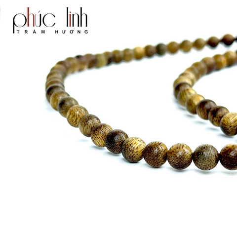 Vòng Cổ Phúc Linh Tốc Xám Quằn 6ly Phối Charm Hồ Ly Ngọc