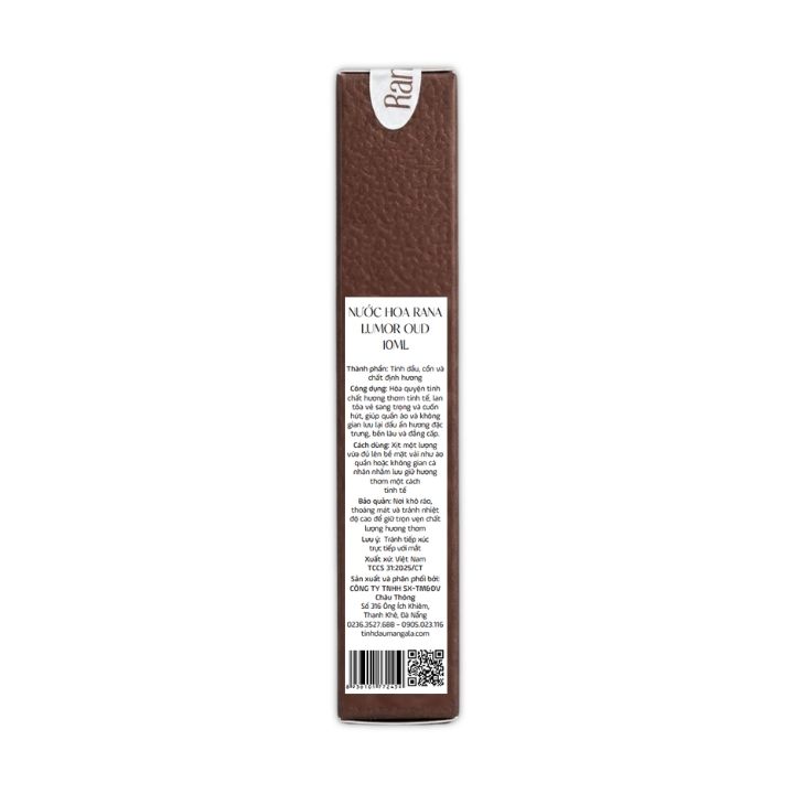 Nước hoa Trầm Hương Rana Lumor Oud 10ml EDP