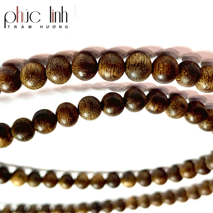Vòng Cổ Phúc Linh Malai Nâu Quằn 6ly