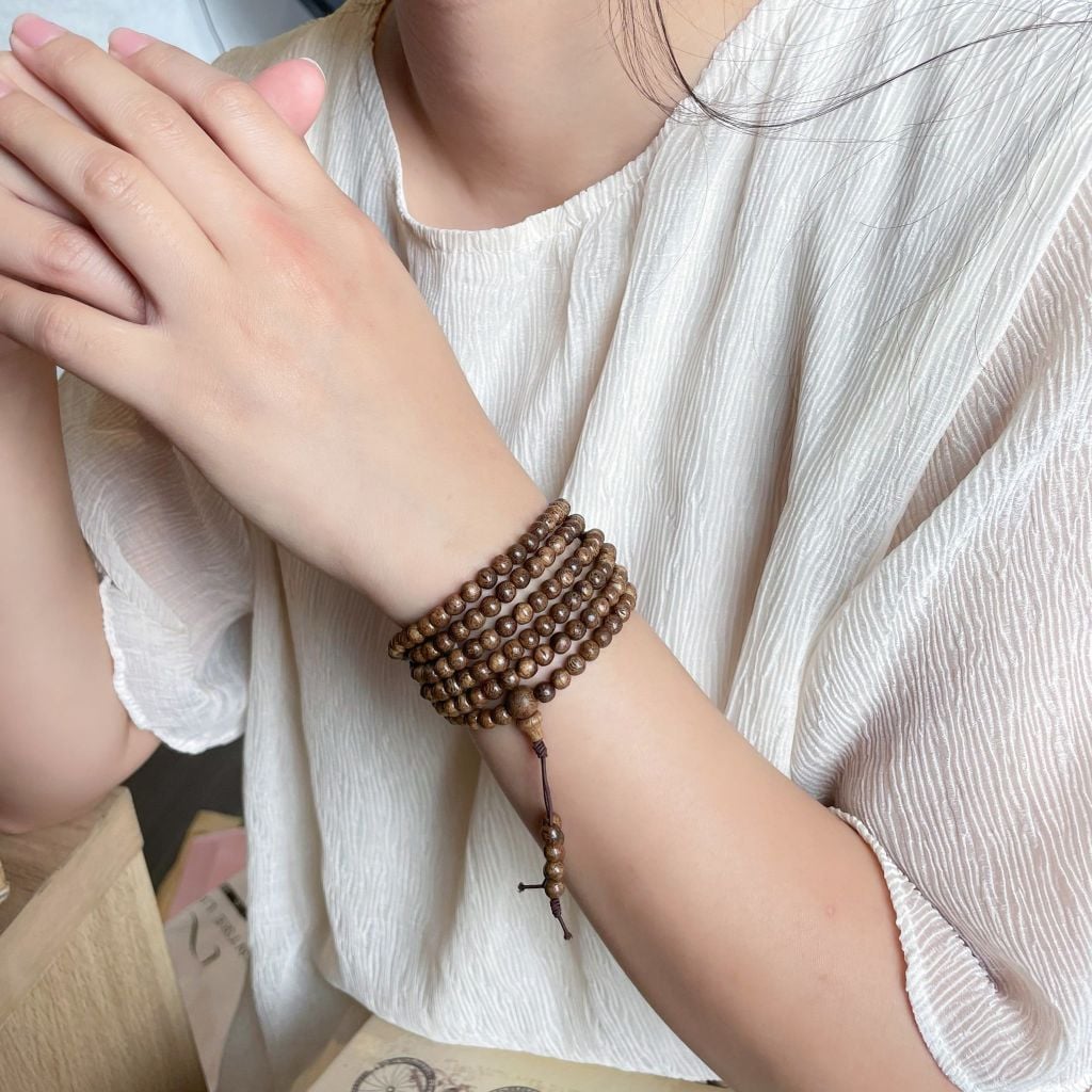 Vòng Cổ Phúc Linh M Xám 5ly 216 Hạt