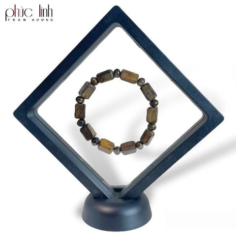 Bộ Trang Sức Trầm Hương Indo Nấu Dầu Khúc Kiểu Lớn