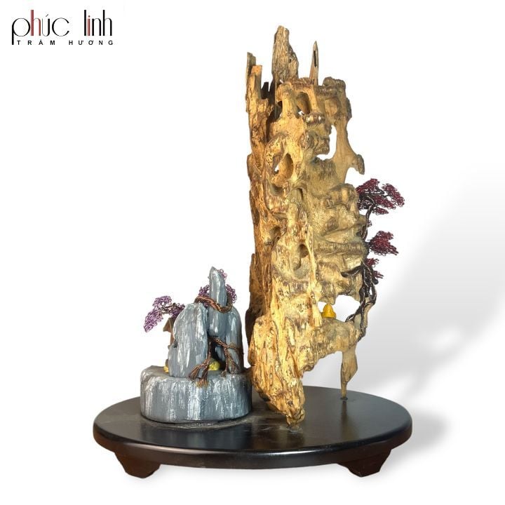 Thác Khói Cảnh Trầm Hương Núi - MS27
