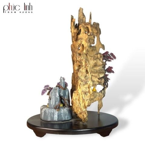 Thác Khói Cảnh Trầm Hương Núi - MS27