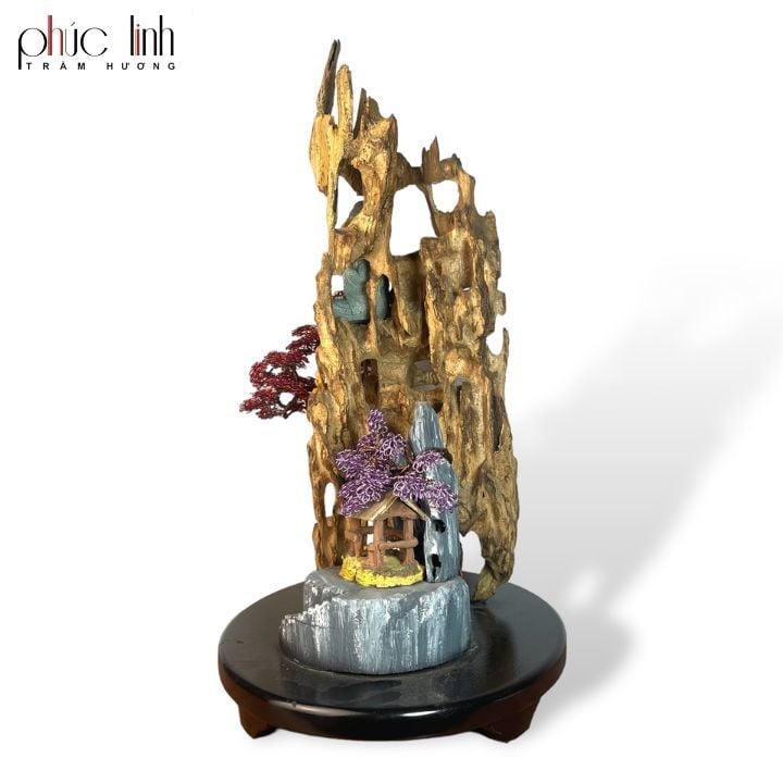 Thác Khói Cảnh Trầm Hương Núi - MS27