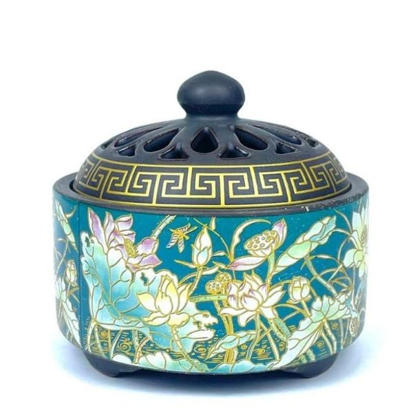 Xông Gốm Hoa Văn - Mẫu 6