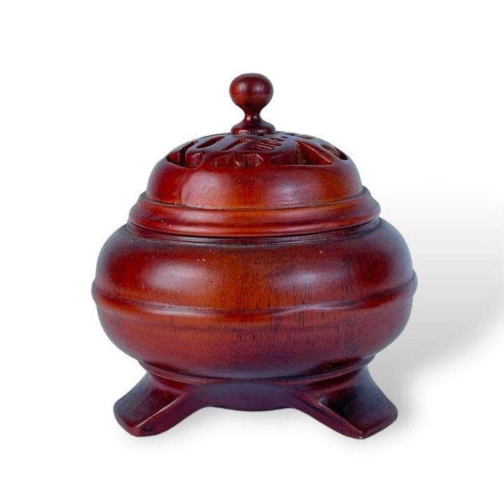 Xông Trầm Bằng Gỗ Như Ý - Màu Đỏ
