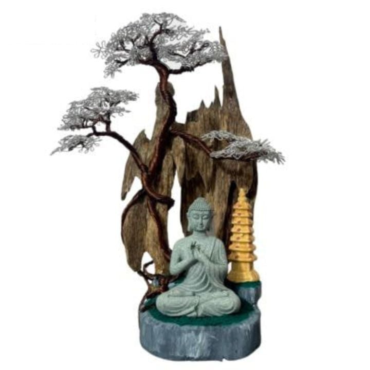 Thác Khói Cảnh Trầm Hương Núi - MS24