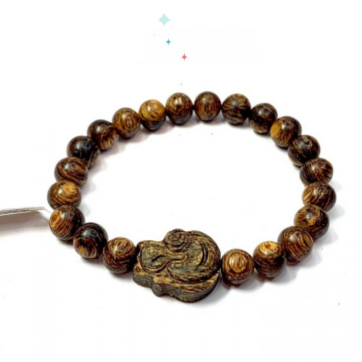 Vòng Tay Phúc Linh Sánh Quằn 8ly Phối Charm Sánh Hồ Ly