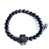 Vòng Tay Phúc Linh Sánh Quằn 6ly Phối Charm Trầm Cát Tường