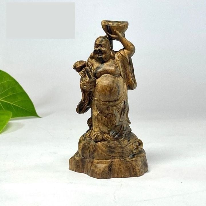 Tượng Di Lặc Để Xe Ô Tô Đứng bằng Trầm Hương
