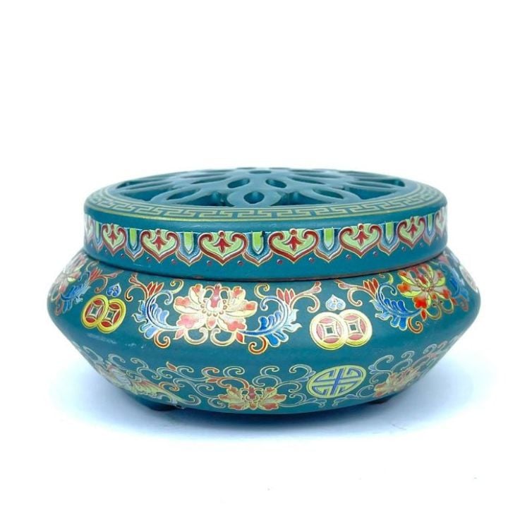 Xông Gốm Hoa Văn - Mẫu 2