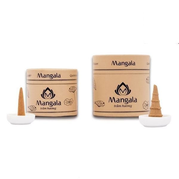 Nụ Trầm Hương Cao Cấp MANGALA Hộp Trắng – Viên Nhỏ & Viên Lớn
