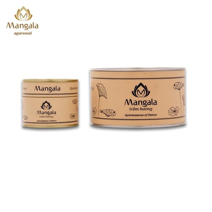 Nhang Trầm Hương Khoanh MANGALA Cao Cấp – 11 Giờ, 10 Khoanh