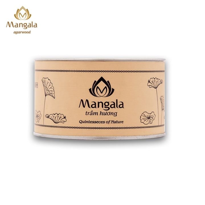 Nhang Trầm Hương Khoanh MANGALA Cao Cấp – 11 Giờ, 10 Khoanh