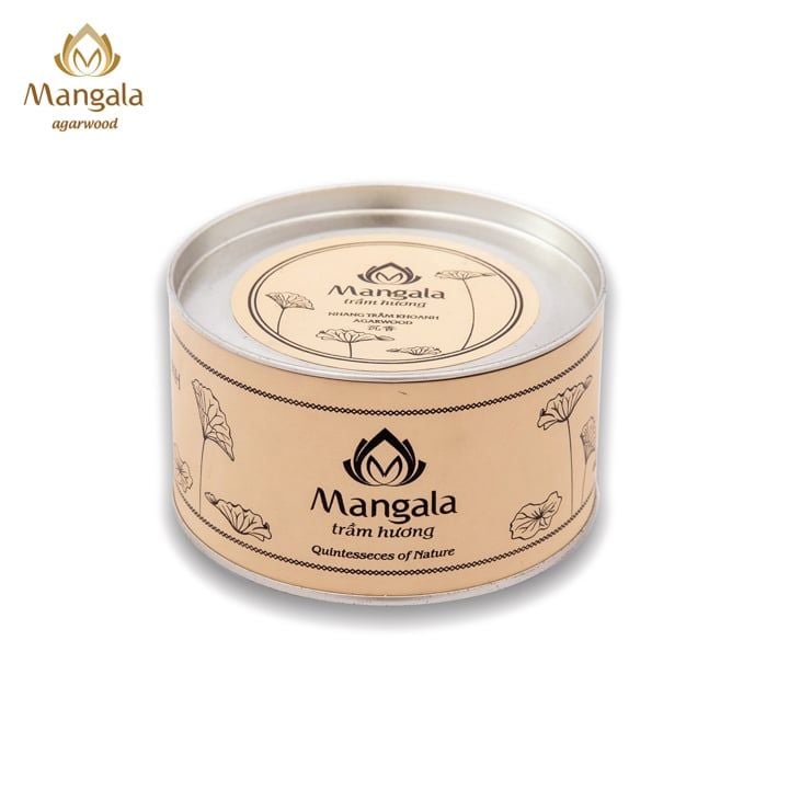 Nhang Trầm Hương Khoanh MANGALA Cao Cấp – 11 Giờ, 10 Khoanh