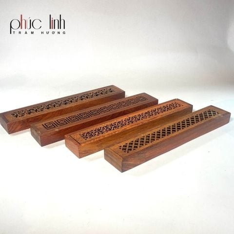 Đốt Xông Nhang Trầm Không Tăm Hộp Gỗ Dài Nguyên Khối