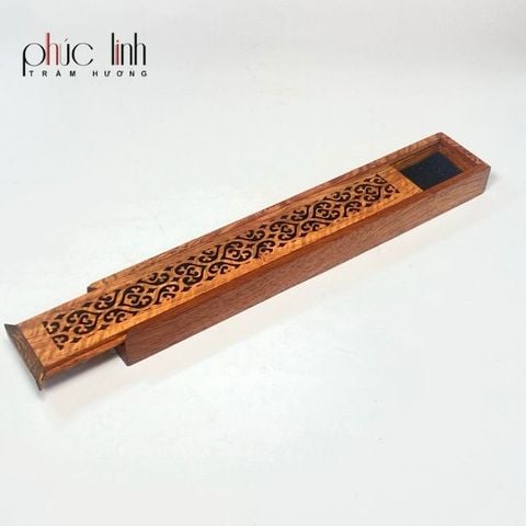 Đốt Xông Nhang Trầm Không Tăm Hộp Gỗ Dài Nguyên Khối