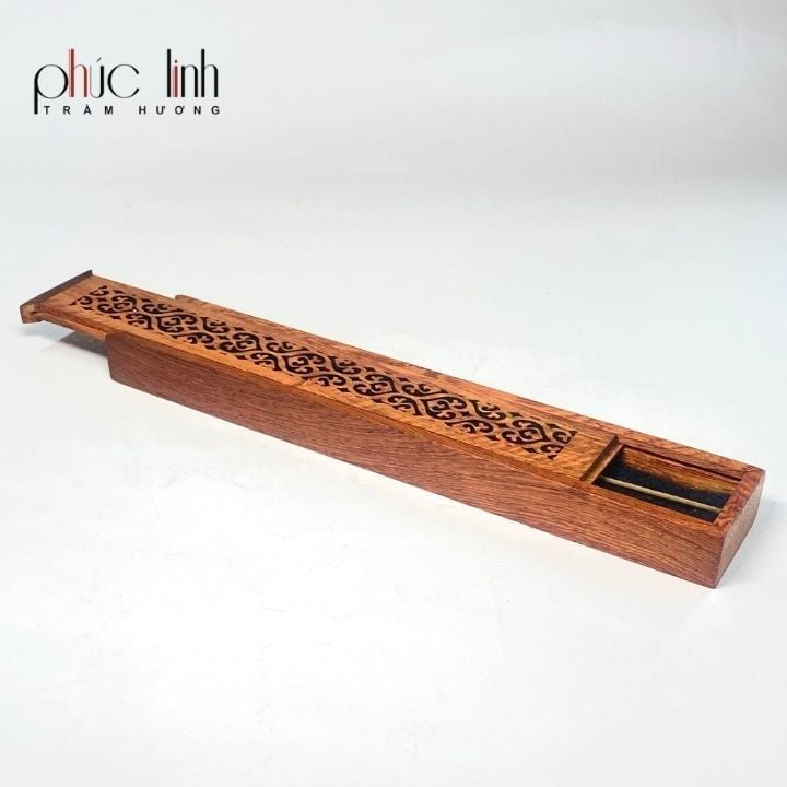 Đốt Xông Nhang Trầm Không Tăm Hộp Gỗ Dài Nguyên Khối