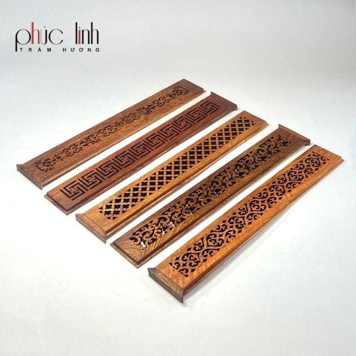 Đốt Xông Nhang Trầm Không Tăm Hộp Gỗ Dài Nguyên Khối