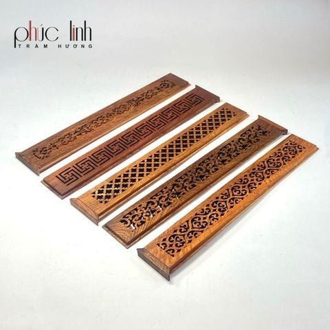 Đốt Xông Nhang Trầm Không Tăm Hộp Gỗ Dài Nguyên Khối