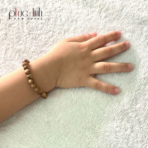 Vòng Tay Trầm Hương Tự Nhiên Cho bé PHÚC LINH 6ly Tốc Kiến