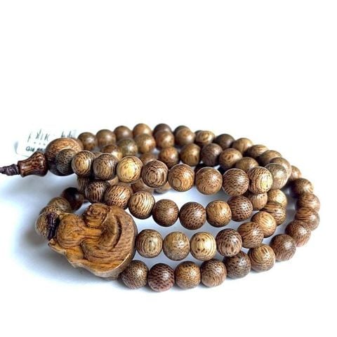Vòng Cổ Phúc Linh Tốc Trầm 6ly Phối Charm Trầm Hồ Ly