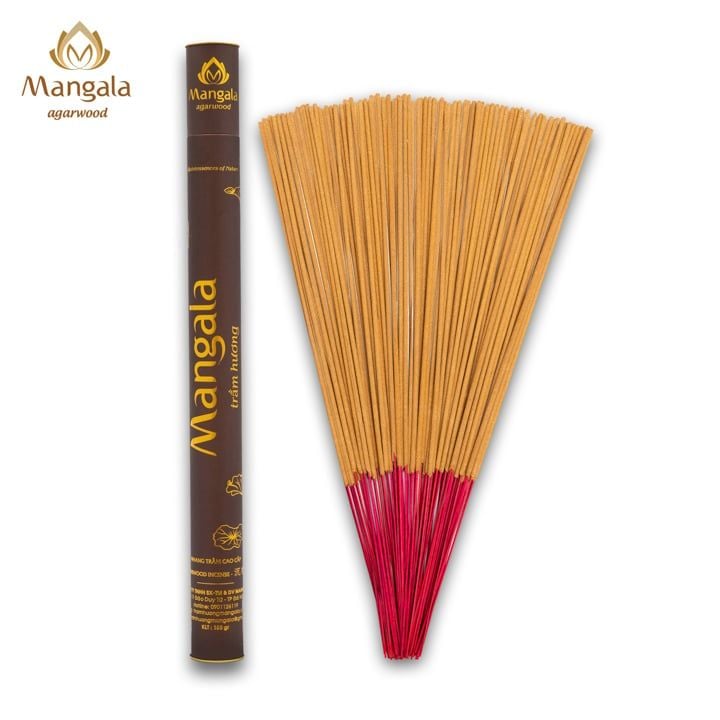 Nhang Trầm Hương Cao Cấp MANGALA Ống Nâu – 38cm