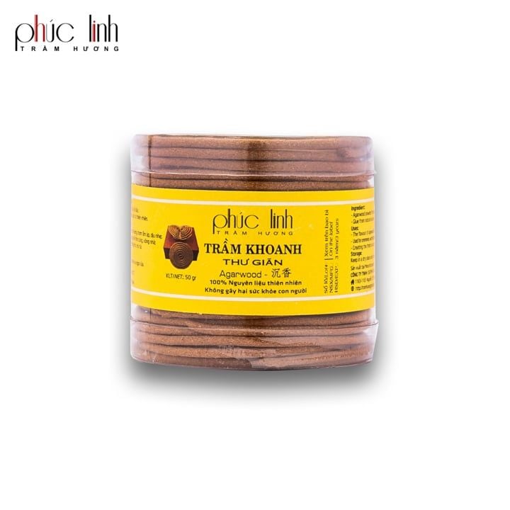 Nhang Trầm Hương Khoanh PHÚC LINH – 2 Giờ, 20 Khoanh