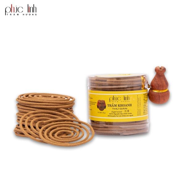 Nhang Trầm Hương Khoanh PHÚC LINH – 2 Giờ, 20 Khoanh