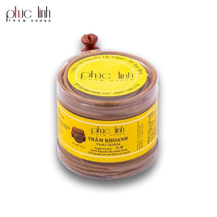 Nhang Trầm Hương Khoanh PHÚC LINH – 2 Giờ, 20 Khoanh