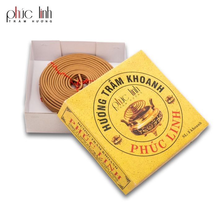 Nhang Trầm Hương Khoanh PHÚC LINH – 18 Giờ, 5 Khoanh