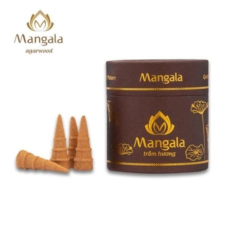 Nụ Trầm Hương Cao Cấp MANGALA Hộp Nâu – Viên Nhỏ & Viên Lớn