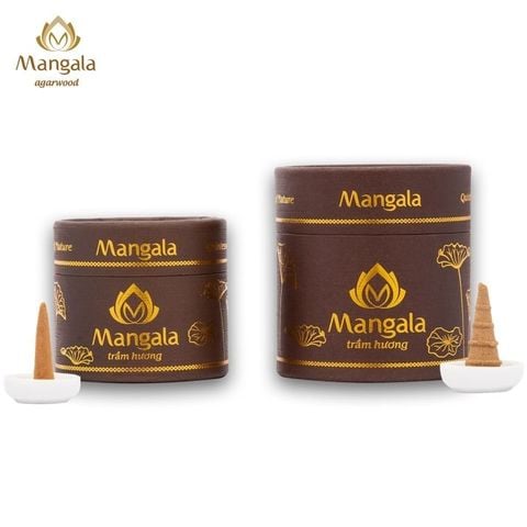 Nụ Trầm Hương Cao Cấp MANGALA Hộp Nâu – Viên Nhỏ & Viên Lớn